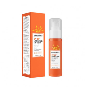 MARUDERM apsauginis kremas nuo saulės su mineraliniu filtru SPF 50+, 50 ml