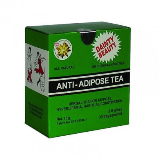 Anti-Adipose arbata svorio kontrolei, 30 pakelių