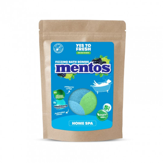 MENTOS vonios burbulai gervuogių ir bergamočių aromato 5 vnt x 50 g