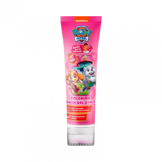 PAW PATROL spalvoti vonios dažai braškių aromato, 150 ml