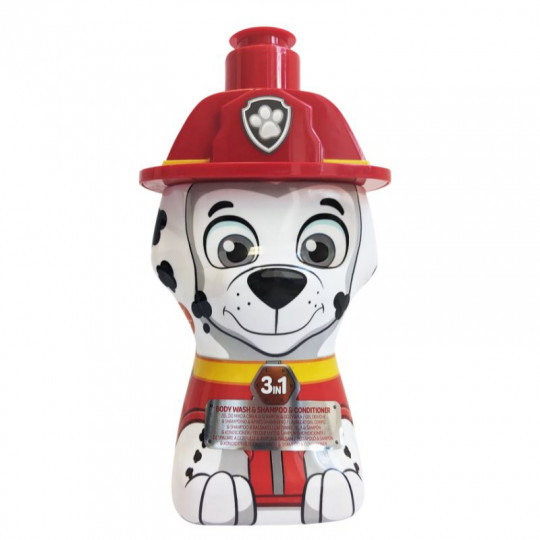 PAW PATROL dušo želė ir šampūnas su kondicionieriumi 3in1 Marshall 3D, 400 ml