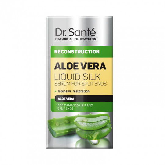 DR.SANTE serumas skystas šilkas besišakojančių plaukų galiukų priežiūrai Aloe Vera , 30 ml