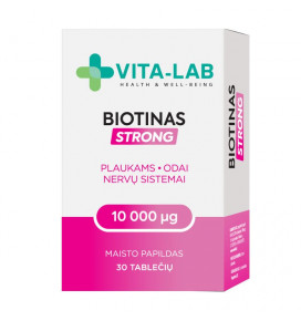 VITA-LAB maisto papildas Biotinas STRONG 10000 µg, N30
