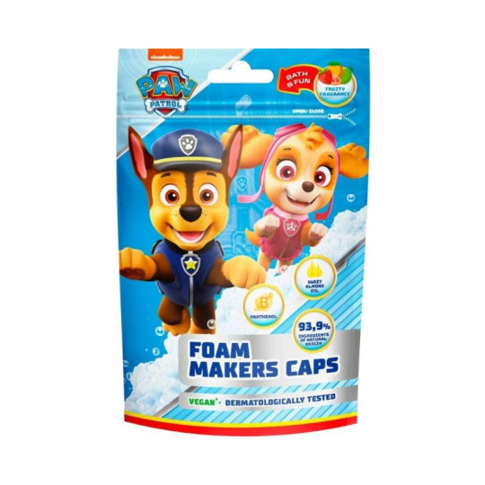 PAW PATROL vonios putos braškių, citrinos, pomelo aromato, 6 vnt x 16 g