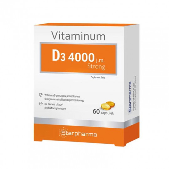 Vitaminas D3 4000 TV Strong 60 kaps. (1 dienoje)