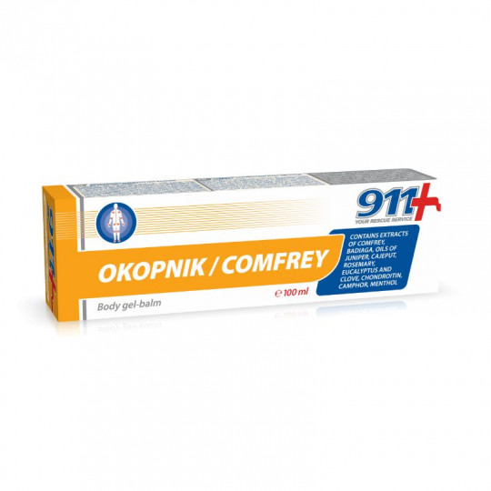 911 OKOPNIK/COMFREY gelis-balzamas kūnui, 100 ml