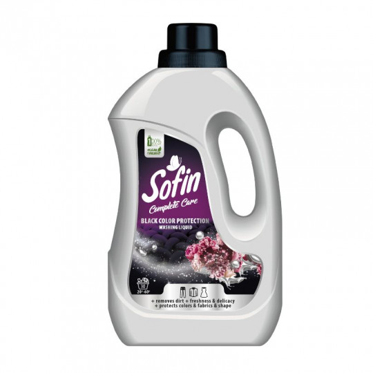 SOFIN skystas skalbiklis spalvotiems ir juodiems skalbiniams Complete Care&Black Color Protection, 1,5 l