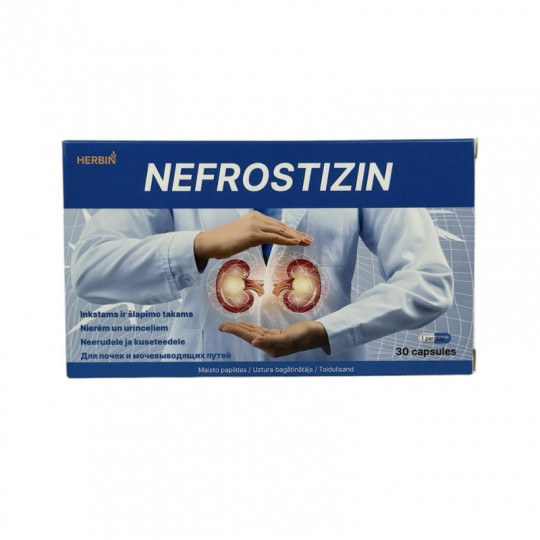 Nefrostizin inkstams 30 kapsulių (1dienoje) HERBIN