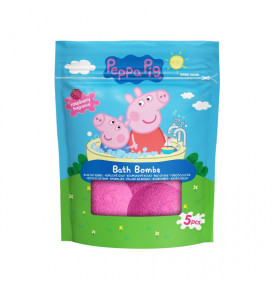 PEPPA PIG vonios burbulai aviečių aromato, 5vnt x 50 g