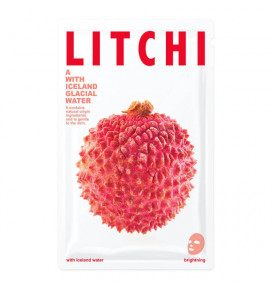 CNF Glacial Aqua lakštinė veido kaukė skaistinamoji su ličiais LITCHI, 20 g