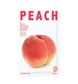 CNF Glacial Aqua lakštinė veido kaukė drėkinamoji su persikais PEACH, 20 g