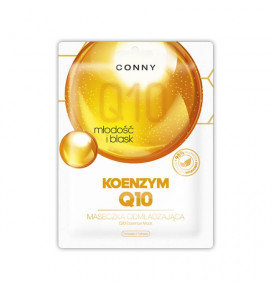 CONNY lakštinė veido kaukė Anti-Age su kofermentu Q10, 23 g