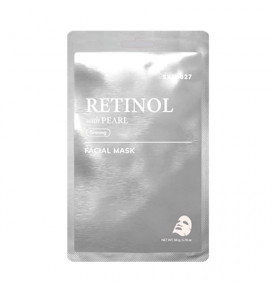 SKIN627 lakštinė veido kaukė stangrinamoji su retinoliu ir perlais, 22 ml