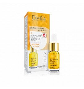 DELIA Professional Care serumas veidui ir kaklui gaivinamasis su vitaminais A, E, F, 10 ml