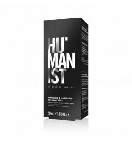 DELIA Humanist kremas veidui vyrams gaivinamasis 3in1, 50 ml