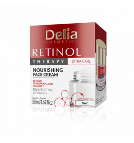 DELIA Retinol Therapy kremas veidui maitinamasis, 50 ml