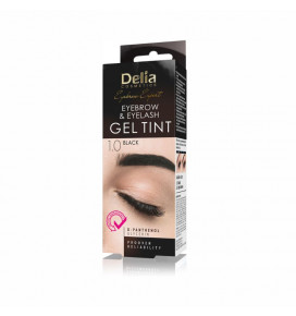 DELIA antakių ir blakstienų dažai geliniai 1.0 Juoda, 30 ml