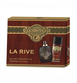 LA RIVE rinkinys vyrams CABANA (tualetinis vanduo 90 ml + dezodorantas 150 ml)