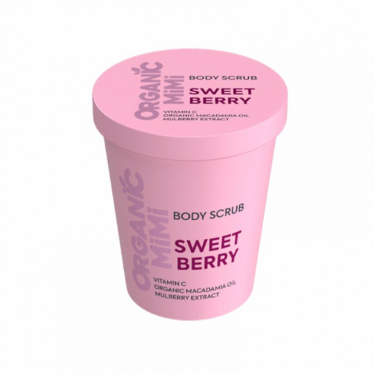 ORGANIC MIMI kūno šveitiklis Sweet Berry, 250 g