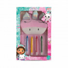 GABBY'S DOLLHOUSE Bath cosmetics set for children (bath crayons x 4 pcs., sponge with unicorn)