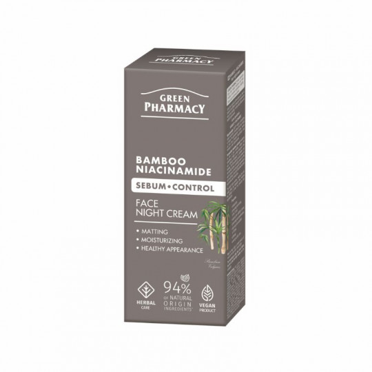 Green Рharmacy Bamboo + niacinamide face night cream 50ml