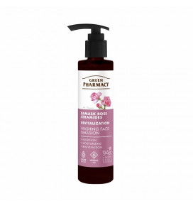 Green Рharmacy Damask rose + ceramides washing face emulsion 150ml