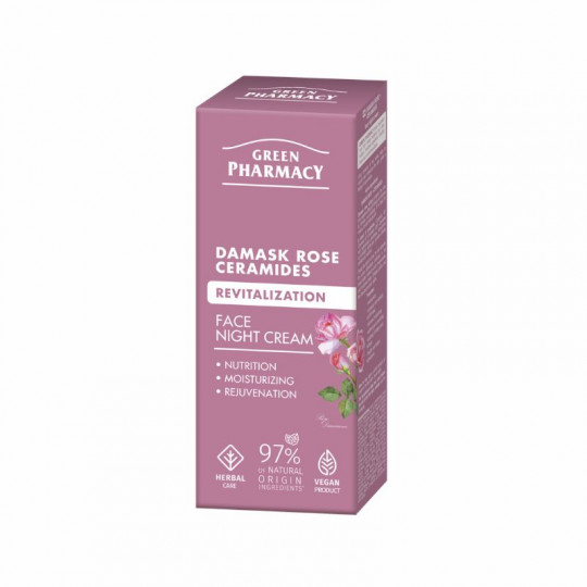 Green Рharmacy Damask rose + ceramides face night cream 50ml