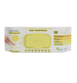 Deep Fresh Multi-Surface Cleaning Wipes LEMON 100'pcs.