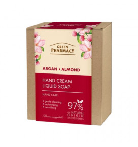 Green Pharmacy Almond and argan oil hand care set