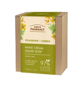 Green Pharmacy Celandine and linden blossom hand care set