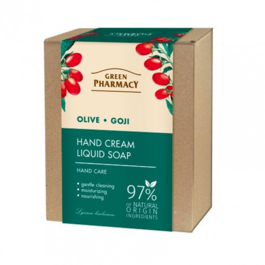 Green Pharmacy Olive and goji berry hand care set