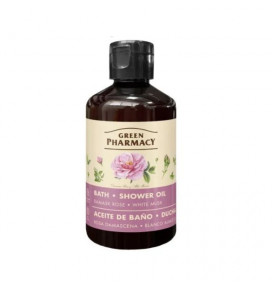 Green Pharmacy Bath and shower oil Damask rose and white musk 250ml