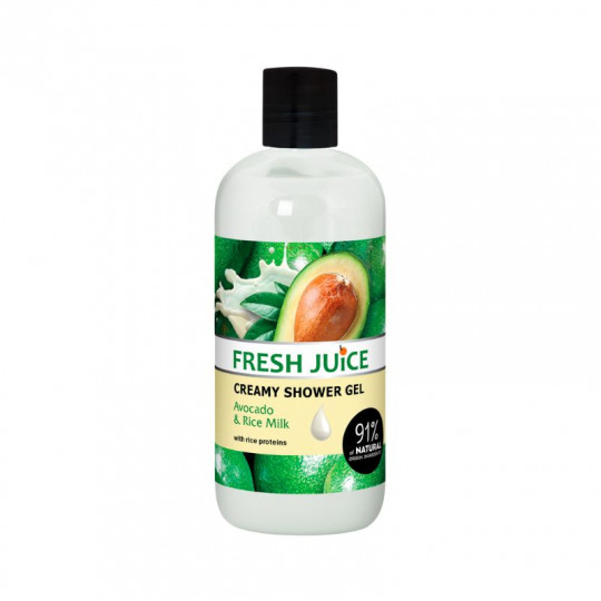 Fresh Juice Creamy Shower Gel Avocado & Rice milk 500ml