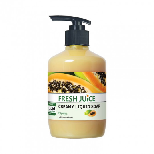 FRESH JUICE skystas muilas kreminis Papaya, 460 ml