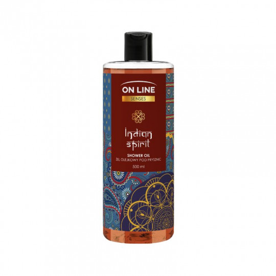 ON LINE SENSES aliejinė dušo želė gaivaus atogražų miško gėlių kvapo Indian Spirit, 500 ml