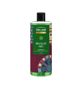 On Line Senses oil shower gel with a sweet fruity scent Brazilian Vibes, 50