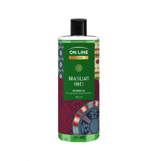 ON LINE SENSES aliejinė dušo želė Brasilian Vibes, 500 ml