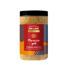 ON LINE SENSES putojanti vonios druska Moroccan Gold, 480 g