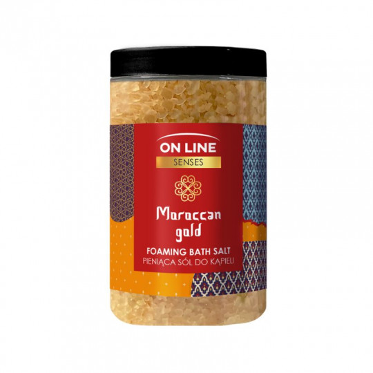 ON LINE SENSES putojanti vonios druska Moroccan Gold, 480 g