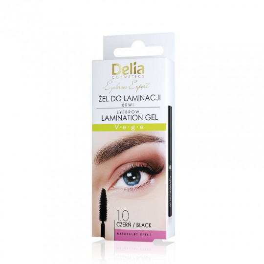 DELIA antakių laminavimo gelis 1.0 Juoda, 4 ml