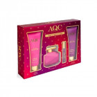 AQC rinkinys Purpule Seduction 4 pozicijos: 100ml kveplai, 15ml kvepalai, 120ml dušo gelis, 120ml kūno losjonas