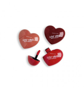 MAGIC STUDIO skysti matiniai lūpų dažai Love Vibes Heart, 10g (3 spalvų)