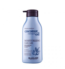 LUXLISS šampūnas drėkinamasis sausiems ir pažeistiems plaukams Coconut Miracle Oil, 500 ml