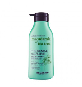 LUXLISS kondicionierius plaukų auginimą skatinantis Macadamia Oil & Tea Tree, 500 ml