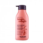 LUXLISS kondicionierius maitinamasis ir atstatomasis pažeistiems plaukams Keratin & Collagen, 500 ml