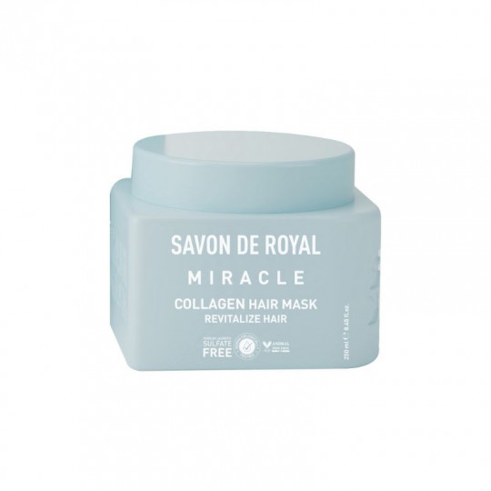 SAVON DE ROYAL Miracle pastel kaukė plaukams su kolagenu, 250 ml