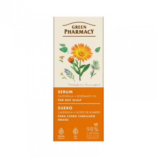 Green Pharmacy Calendula and rosemary oil serum for oily scalp 100ml