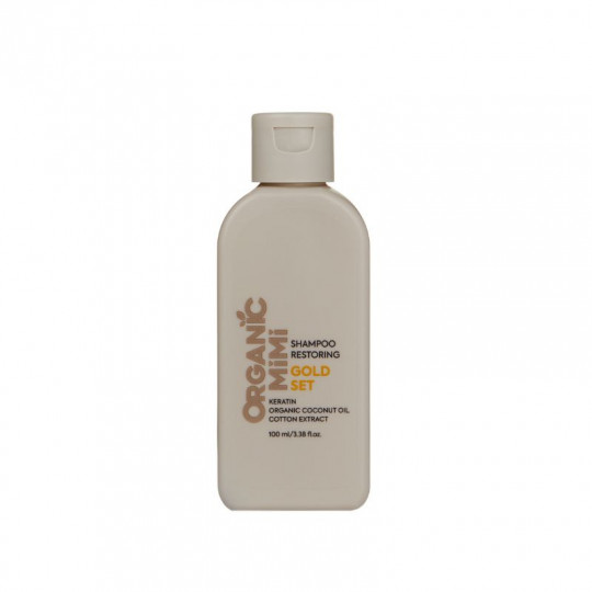 ORGANIC MIMI šampūnas atstatomasis Gold Set, 100 ml