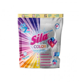 SILA skalbimo kapsulės Color, 35 vnt