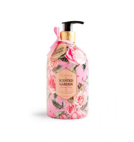 IDC INSTITUTE skystas rankų muilas Scented Garden Rose, 500 ml